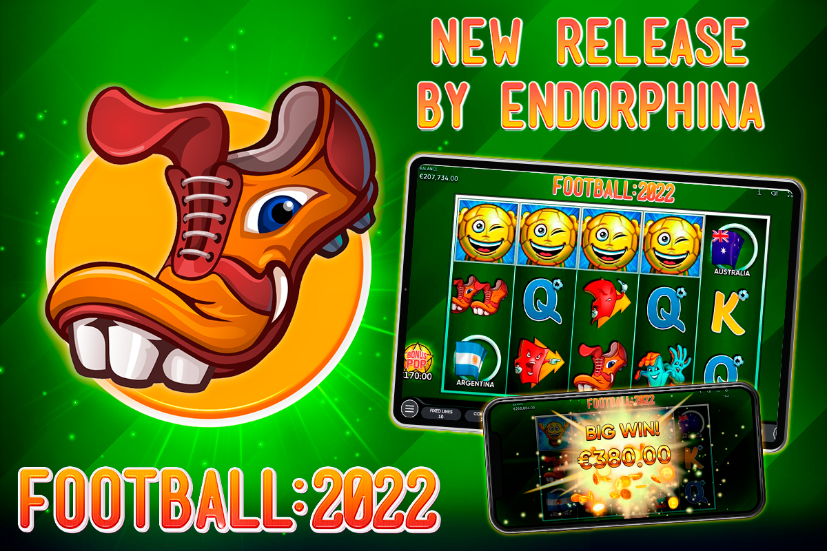 Take a kick in the newest Football:2022 slot game by Endorphina!