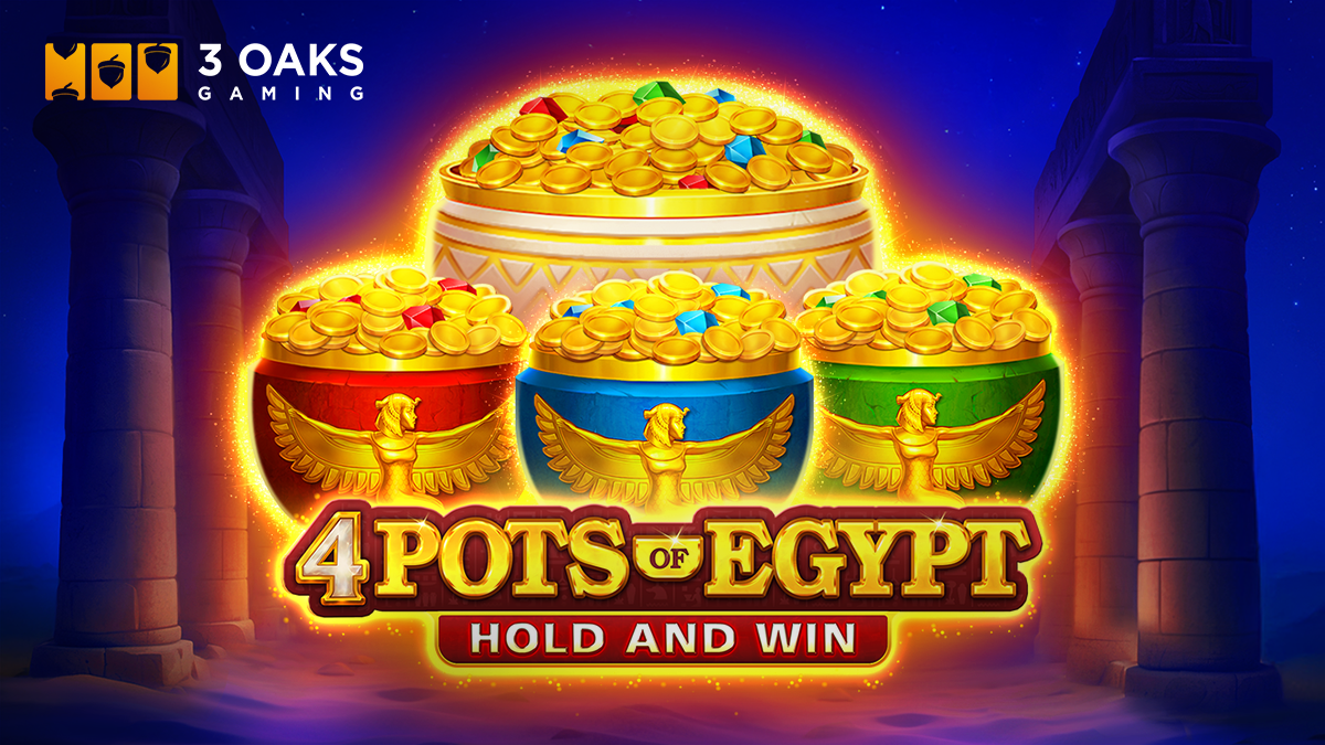 3 Oaks Gaming brings ancient adventure to life with 4 Pots of Egypt: Hold and Win