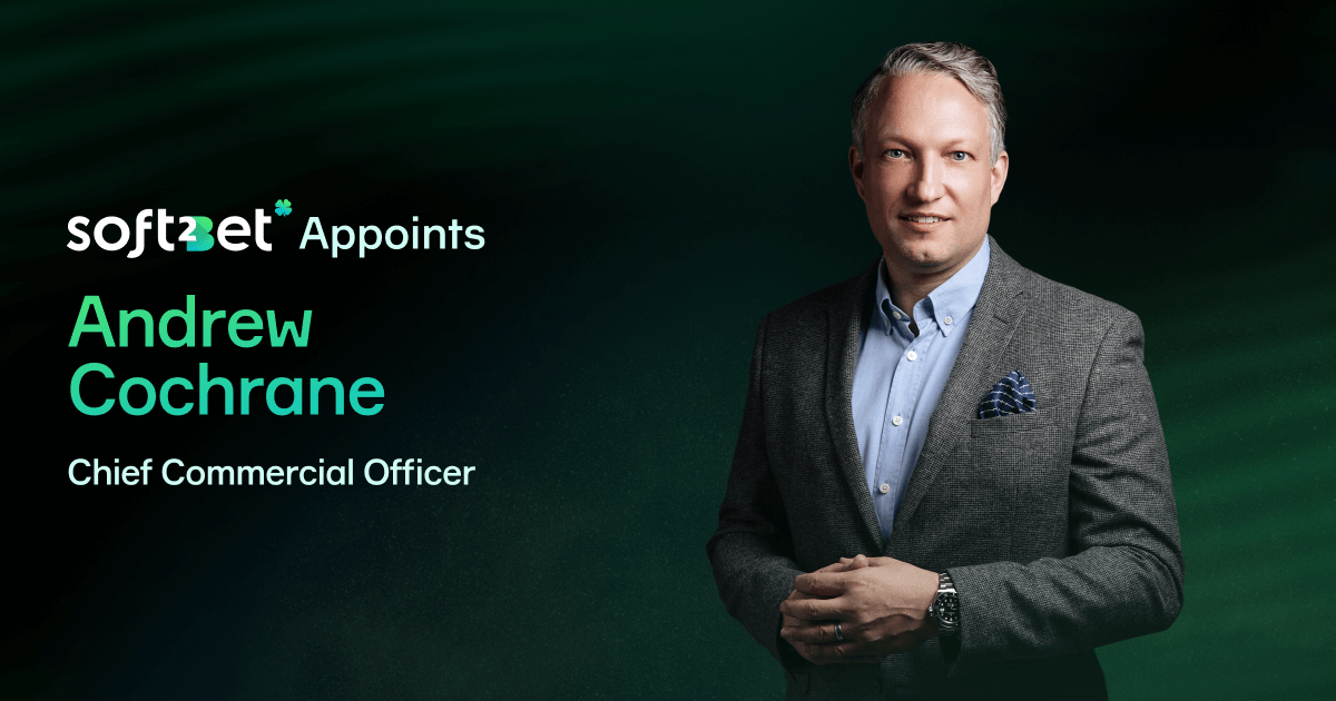 Soft2Bet Appoints Andrew Cochrane as Chief Commercial Officer to Lead Global Growth Strategy