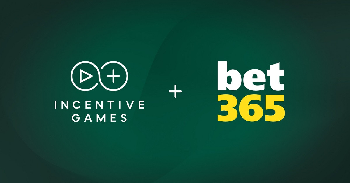 INCENTIVE GAMES EXPANDS GLOBAL PARTNERSHIP WITH BET365 TO LAUNCH REAL-MONEY GAMES