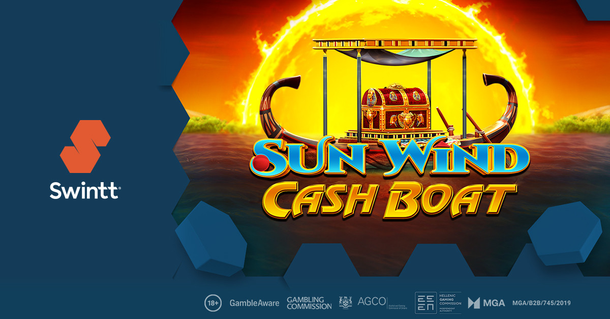 Swintt sail down the river of fortune in Sun Wind Cash Boat