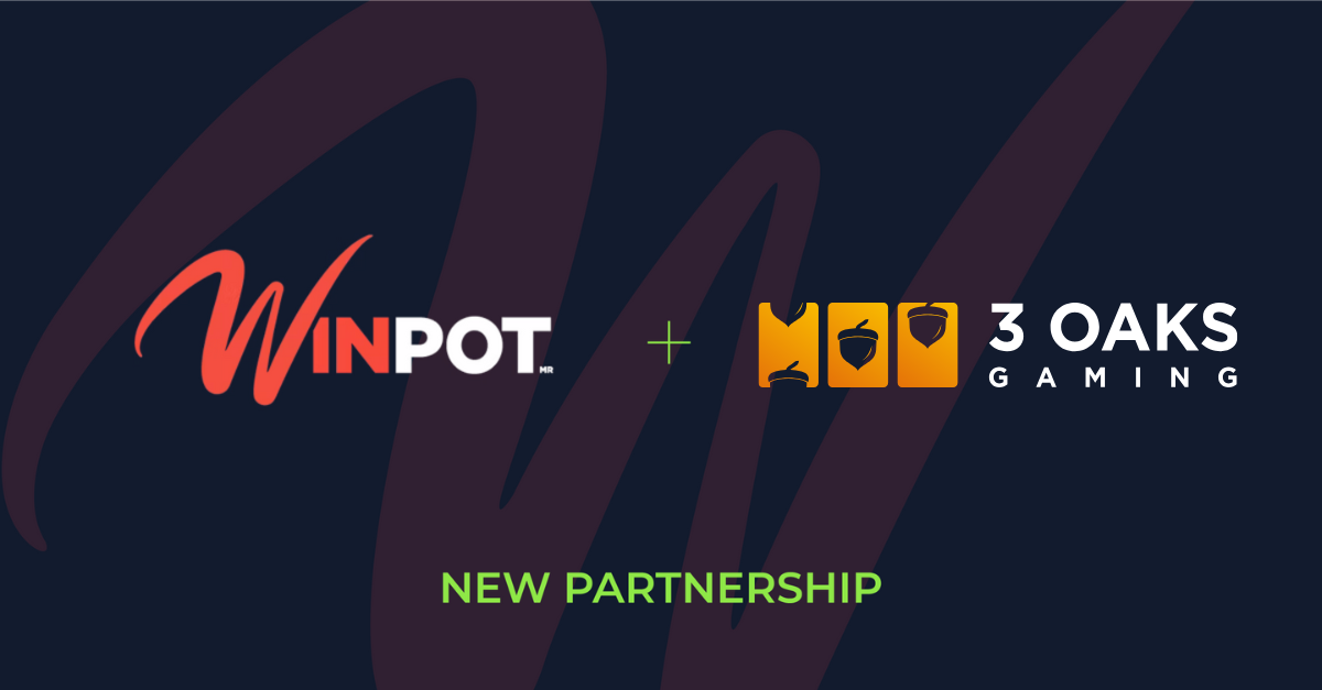 Winpot joins forces with 3 Oaks Gaming