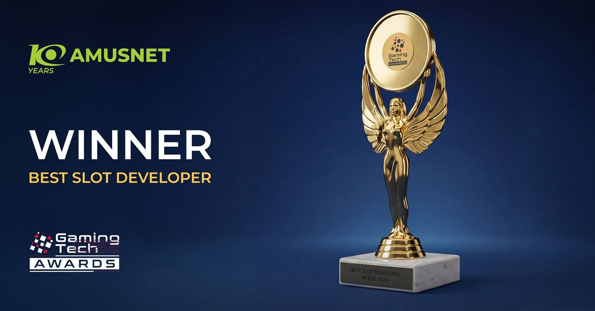 Amusnet is the Best Slot Developer at GamingTECH Awards 2026