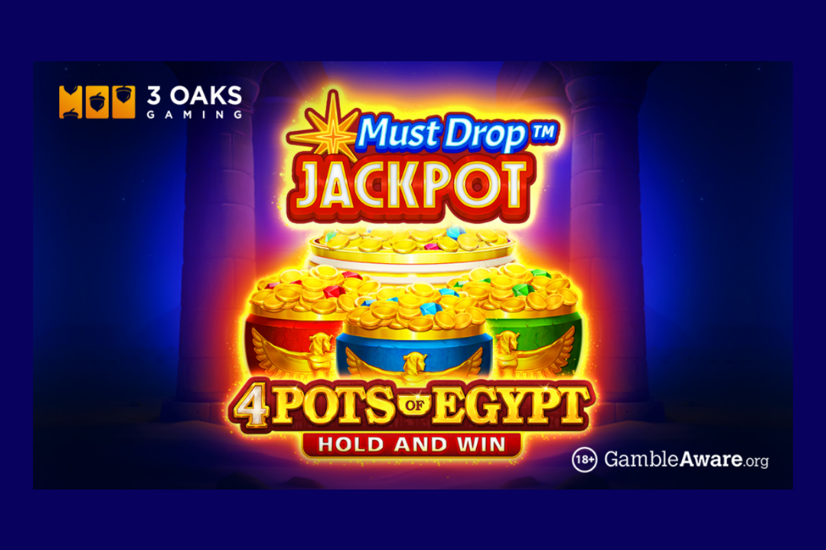 3 Oaks Gaming uncovers treasure with Must Drop JACKPOT™ 4 Pots of Egypt