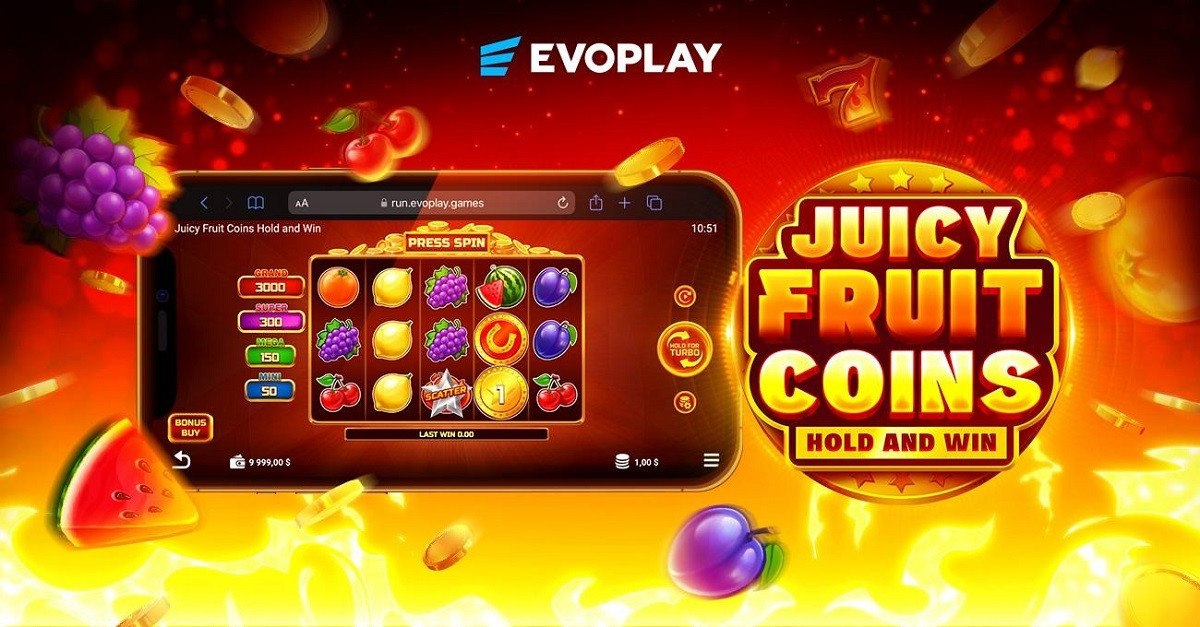 Evoplay cashes in on retro charm in Juicy Fruit Coins Hold and Win